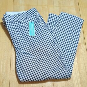 ⚡4x1 Bundle Cropped Pants Ruby Rd., Draper James,Blue and White Checkered Chinos